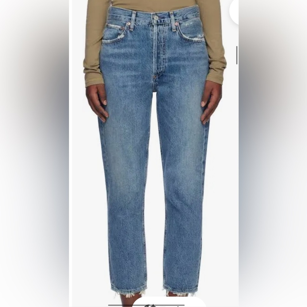 Agolde Blue Straight Leg Women's Jeans - Riley - Size 25